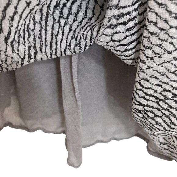 ULLA JOHNSON Anika Smocked Drop Waist Gray Silk Semi Sheer Mini Dress REVOLVE - Picture 10 of 13